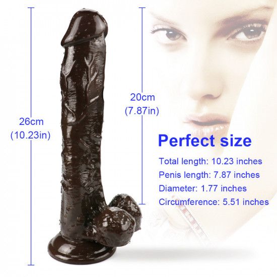 10 inch coffee dildo