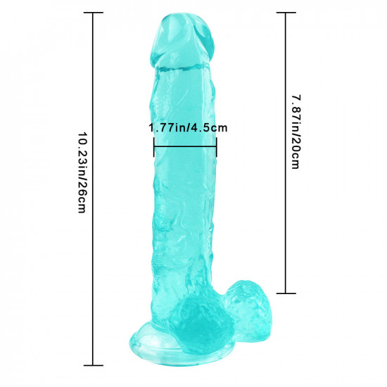 10 inch green dildo