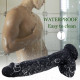 10 inch black large silicone dildo