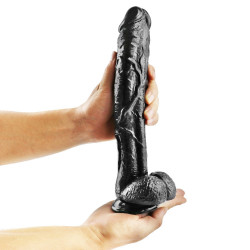 12 inch large black dildo long thick