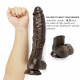 10 inch crooked mouth coffee dildo