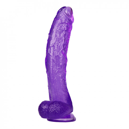 10 inch crooked mouth purple dildo