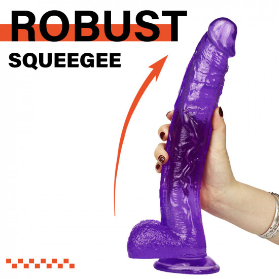 10 inch crooked mouth purple dildo