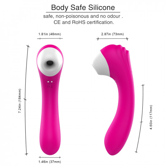 10 frequency usb magnetic charging vagina suction vibrator