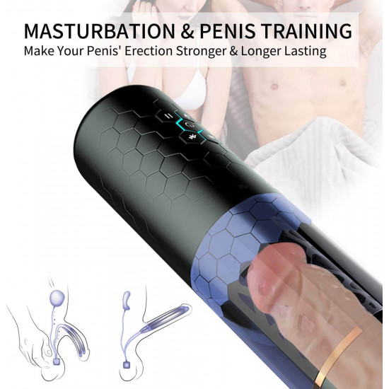 spinning male masturbator 10 thrusting stroker sex toy
