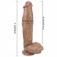 12 inch brown pvc  penis