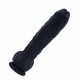 11 inch black curved silicone huge dildo