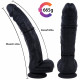 11 inch black curved silicone huge dildo