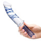 11 inch glass double ended dildo with handle