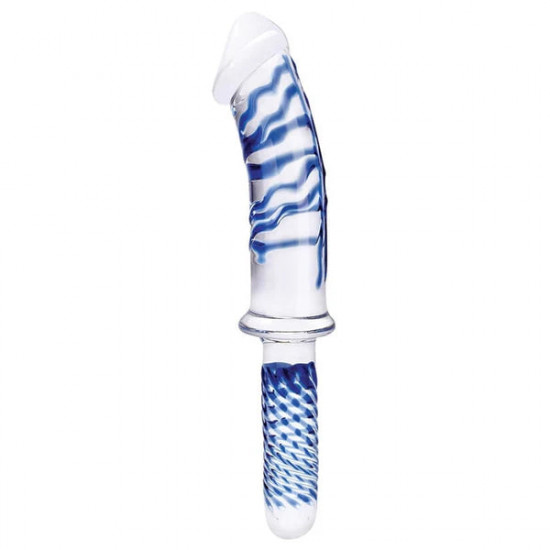 11 inch glass double ended dildo with handle