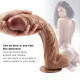 12 inch big head brown dildo