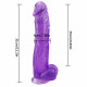 12 inch big head purple dildo