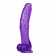 12 inch crooked mouth purple jelly dildo