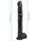 16 inch dildo long slim black