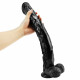 16 inch dildo long slim black