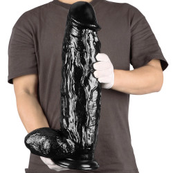 18 inch dildo black thick giant