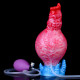 2-in-1 inflatable ejaculating dildo dildo