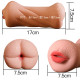 3d dual hole anal oral pocket pussy realistic silicone masturbator sex toy for men