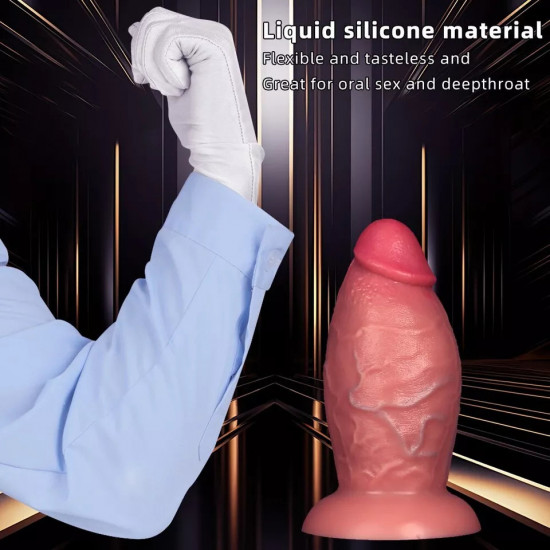 4 inch diameter wide realistic dildo