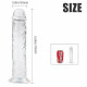 dildo gel transparent realistic jelly suction