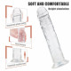 dildo gel transparent realistic jelly suction