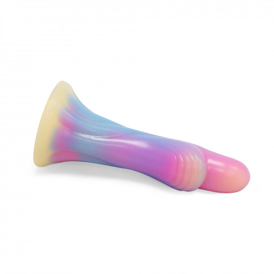 6.18 inch colorful thumb fantasy anal dildos