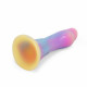 6.18 inch colorful thumb fantasy anal dildos