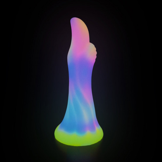 6.18 inch colorful thumb fantasy anal dildos