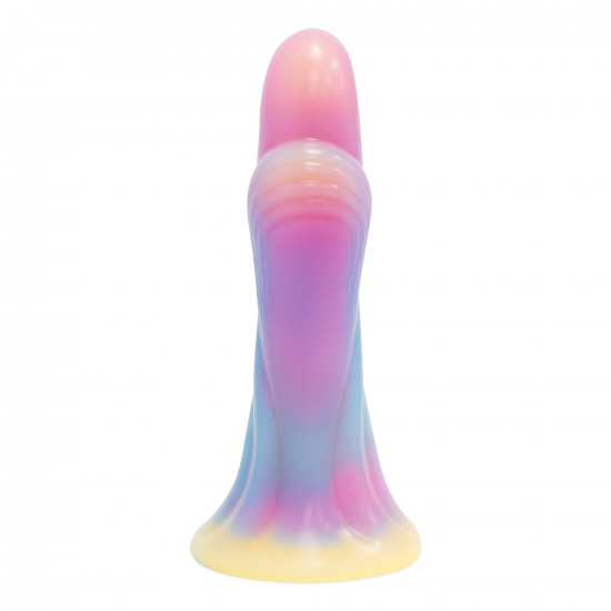 6.18 inch colorful thumb fantasy anal dildos