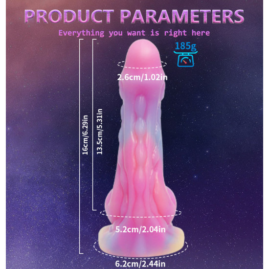 6.29 inch alien fantasy anal dildo