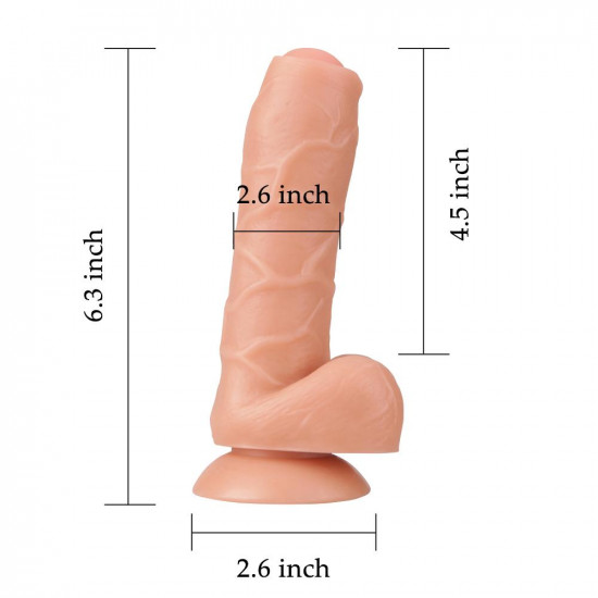 6.5 inch dildo realistic mini uncircumcised