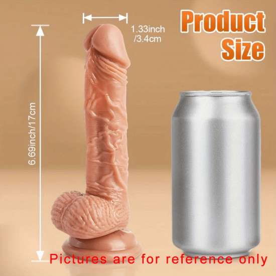 6.69 inch realistic dildo with vibrating