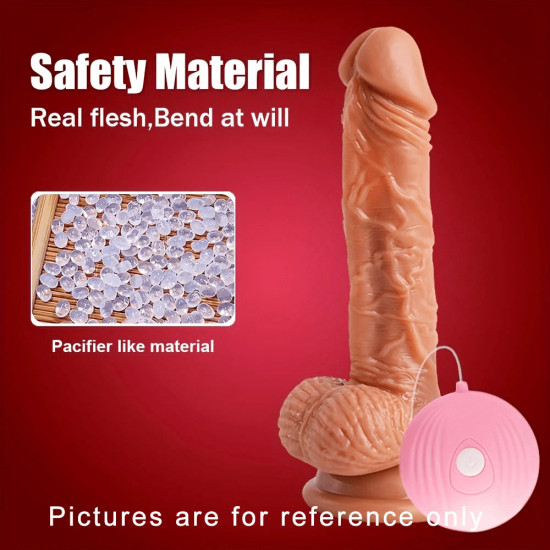 6.69 inch realistic dildo with vibrating