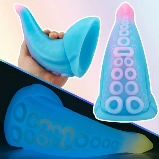 6.89 inch light up huge tentacle dildo