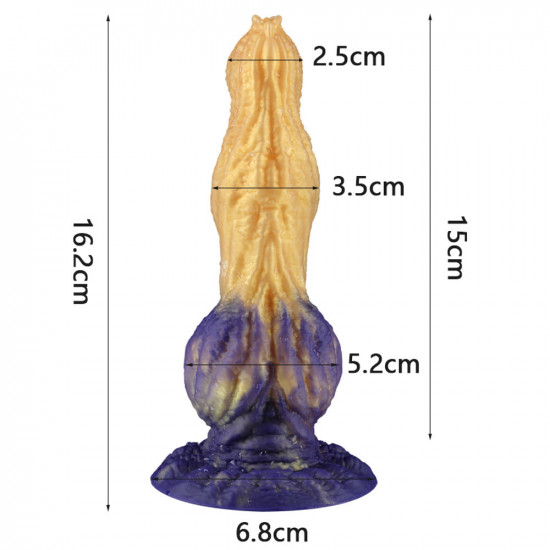 6 inch liquid silicone anal werewolf dildo