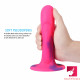 6.69in rainbow dildo flexible strong suction cup sex toy