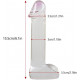 6 inch lifelike clear glass dildo