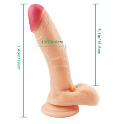 7 inch flesh-colored dildo