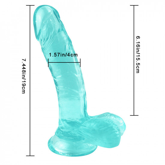 7 inch green dildo