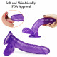 7 inch purple dildo