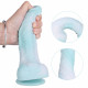 thick realistic dildo liquid silicone with balls