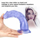 8 inch super straight blue dildo