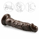 8 inch coffee suction cup pvc dildo