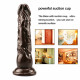 8 inch coffee suction cup pvc dildo