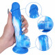 7 inch blue silicone dildo