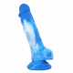 7 inch blue silicone dildo