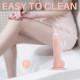 7 inch dildo clear liquid silicone soft realistic