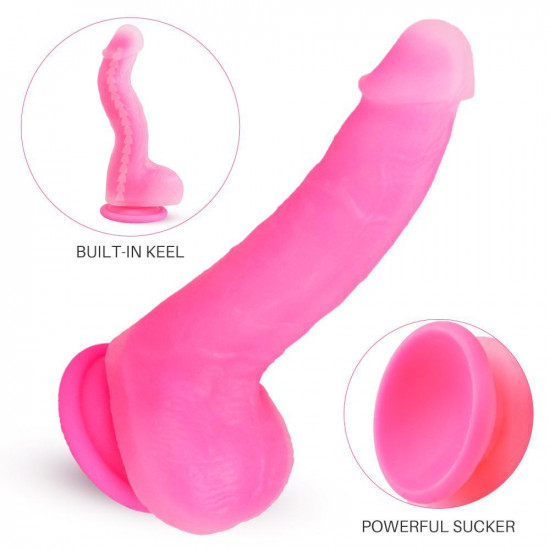 7 inch dildo clear liquid silicone soft realistic