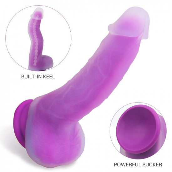 7 inch dildo clear liquid silicone soft realistic