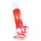 7 inch red silicone dildo